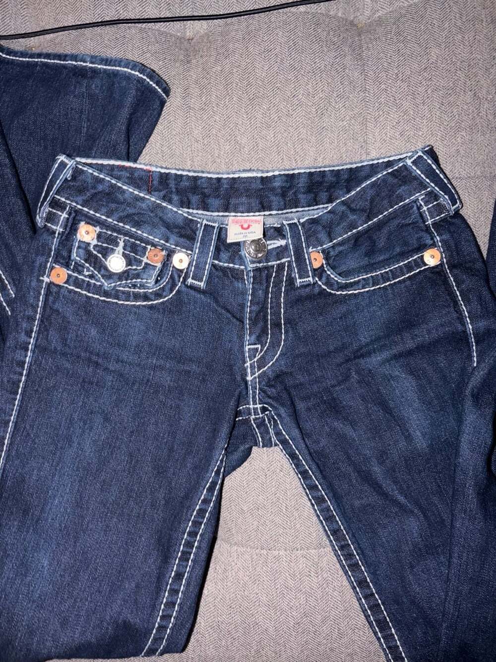 True Religion Women's Joey Super T Dark Wash Bootcut Jeans